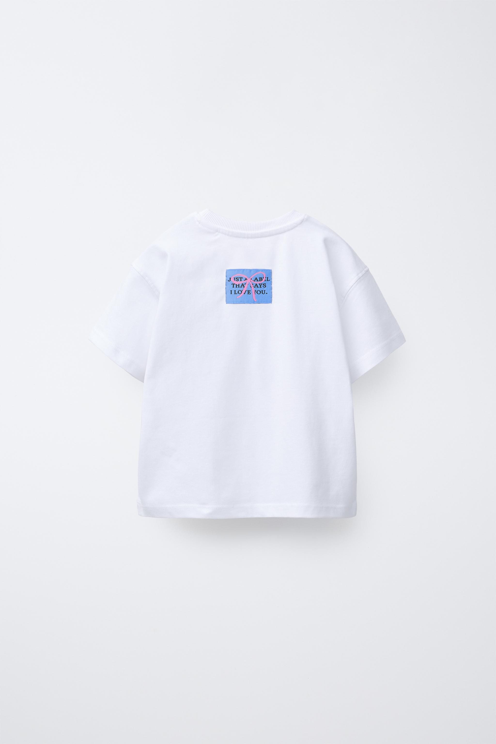 プリント Tシャツ - ピンク | ZARA Japan / 日本