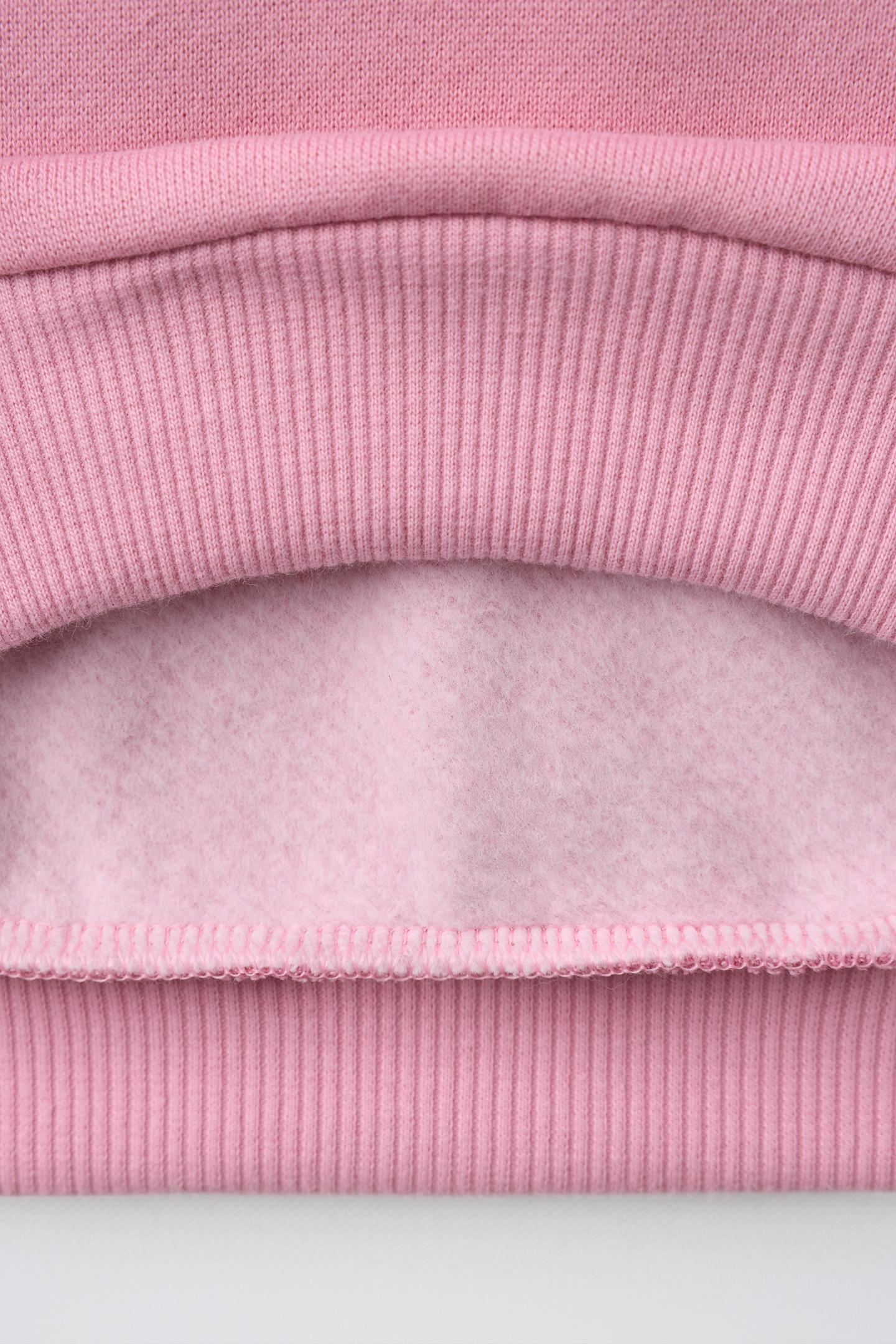 Детская толстовка Zara Hello Kitty © Sanrio Polo Sweatshirt, цвет: Выцветший розовый — фото 5