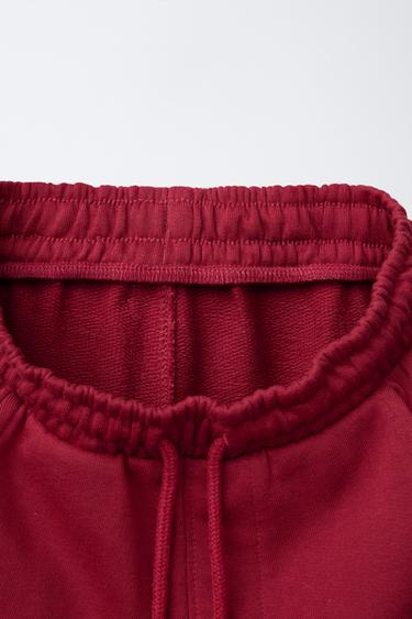 STRIPED T-SHIRT AND SPORTY BERMUDA SHORTS SET - Red by Zara - Image 6