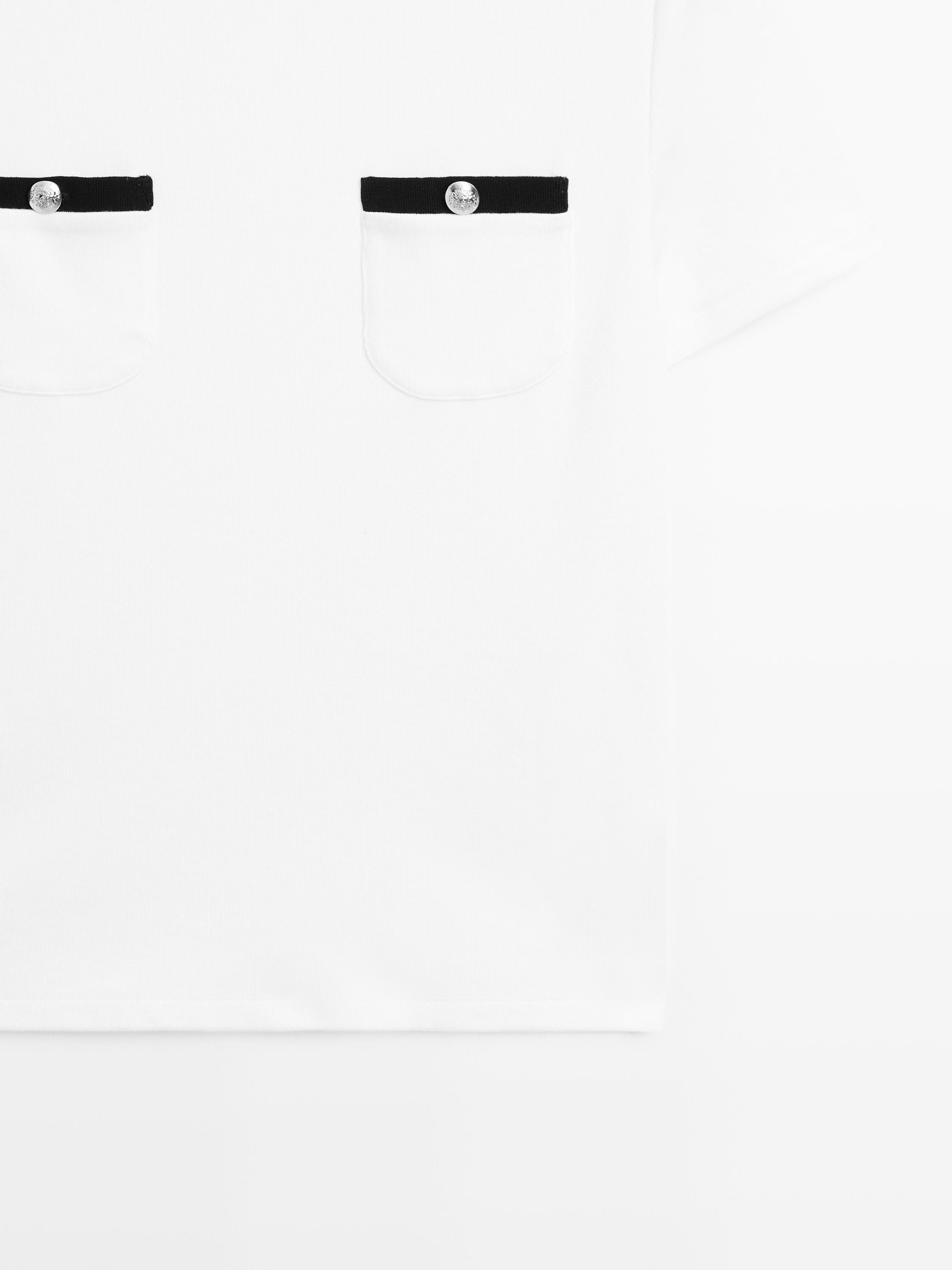 Short sleeve T-shirt with pocket details