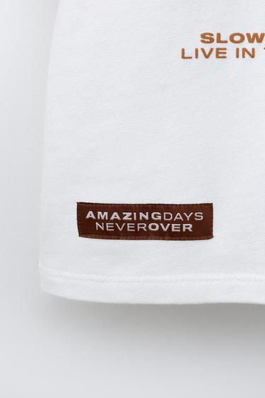 GRAFFITI PRINT SWEATSHIRT - White by Zara - Image 3