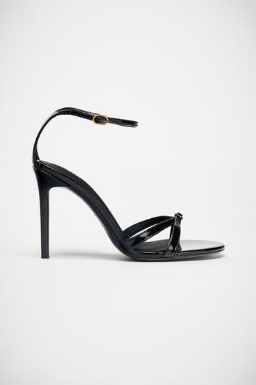 HIGH-HEEL BUCKLE SANDALS - Black by Zara