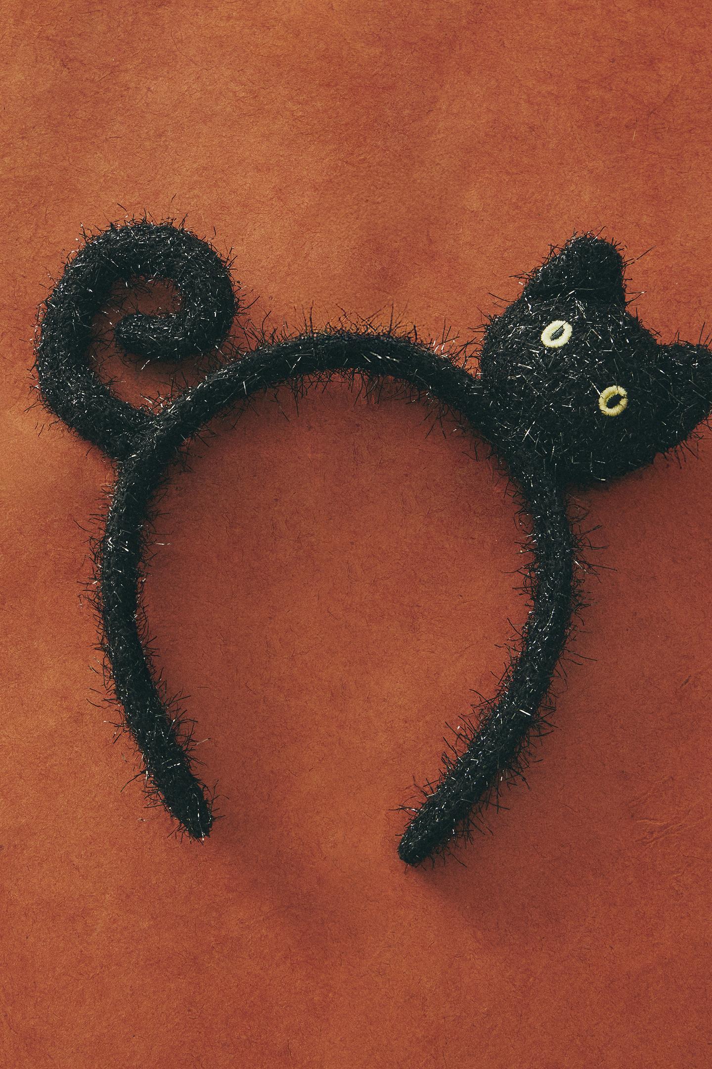 Детские аксессуары для волос Zara Halloween Cat Headband, цвет: Чёрный — фото 6