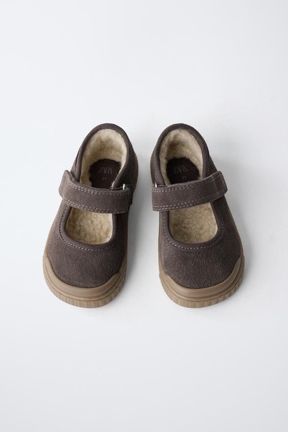TENNIS OU BASKET BAREFOOT EN CUIR - Chocolat de Zara - Image 8