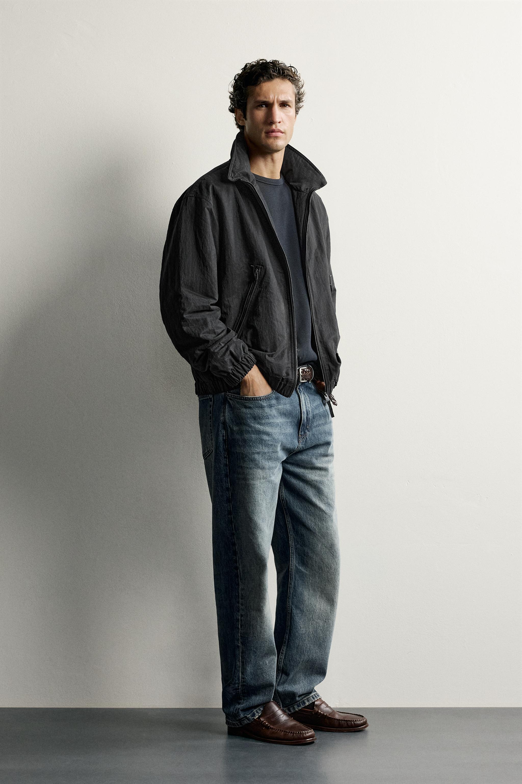 PADDED TECHNICAL HOODIE JACKET - Black | ZARA United States