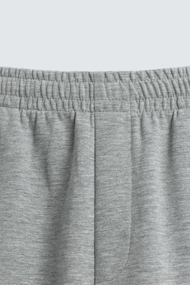 TROUSERS WITH LABEL PATCH - Grey marl by Zara - Image 8