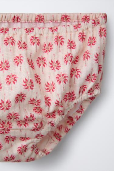 ROBE ET CULOTTE PALMIERS - Rose foncé de Zara - Image 3