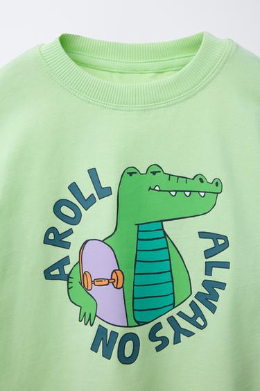 ANIMAL PRINT T-SHIRT - Light green by Zara - Image 2