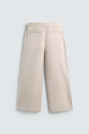 PANTALON COUPE DÉCONTRACTÉE - Beige de Zara - Image 6