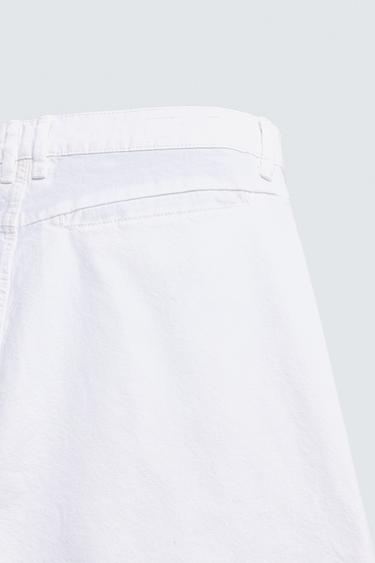 SHORT CHINO COUPE DÉCONTRACTÉE - Blanc de Zara - Image 9