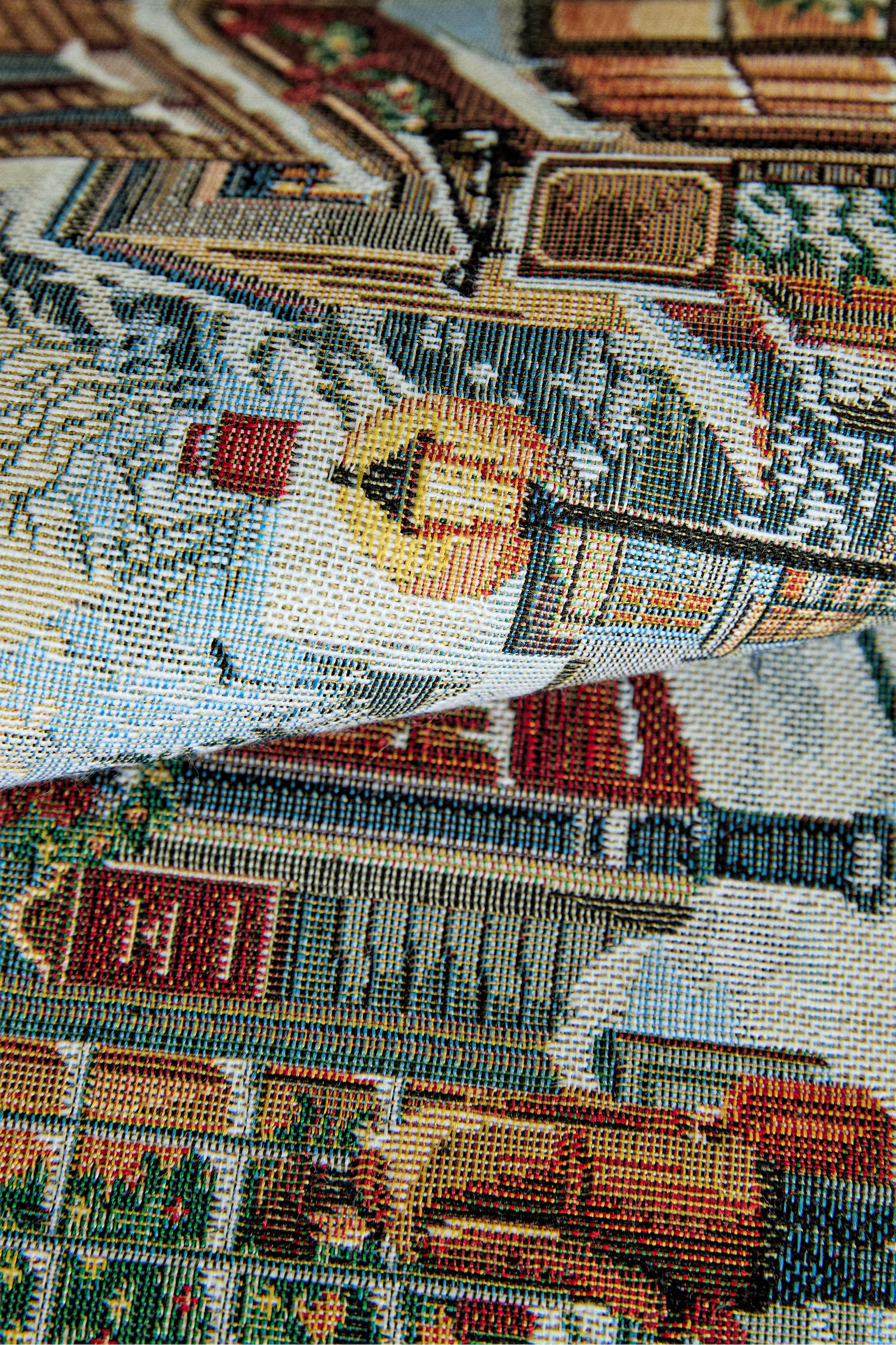 CHRISTMAS VILLAGE JACQUARD PLACEMAT