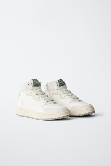 BASKETS MONTANTES BASIQUES - Blanc de Zara