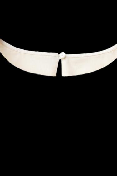 VESTIDO PLUMAS DESMONTABLES  - Crudo de Zara