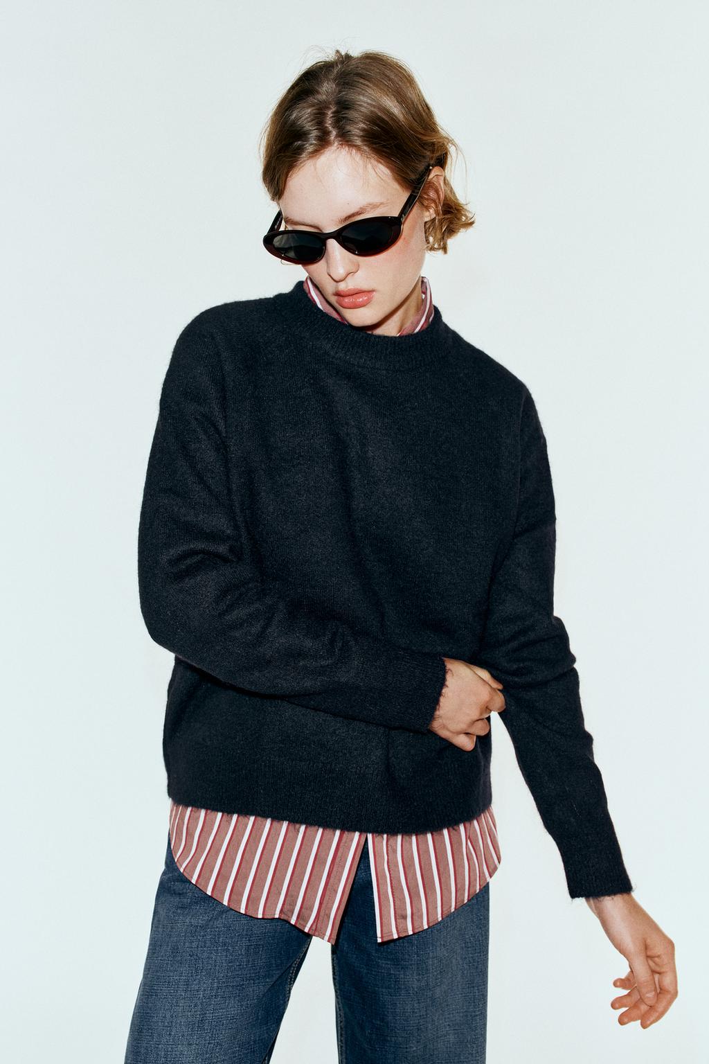 WOOL BLEND AND ALPACA JUMPER