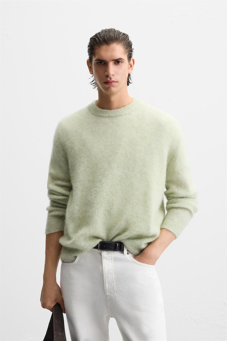 Sweater Maglia Fluo Zara Collo Alto Maglia Ciniglia Zara Maglie