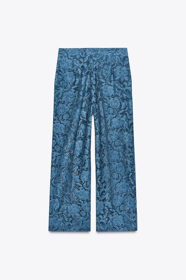 CROPPED LACE TROUSERS - Blue by Zara - Image 5