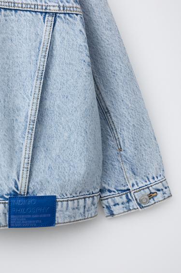 LABEL DENIM JACKET - Light blue by Zara - Image 3