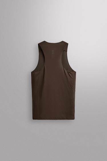 LIGHTWEIGHT RUNNING TANK TOP - Dark brown by Zara - Image 7
