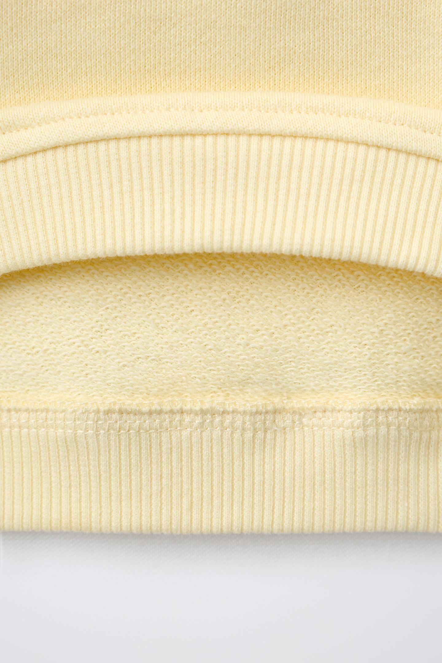 Детская толстовка Zara Embroidered, цвет: Жёлтый — фото 5