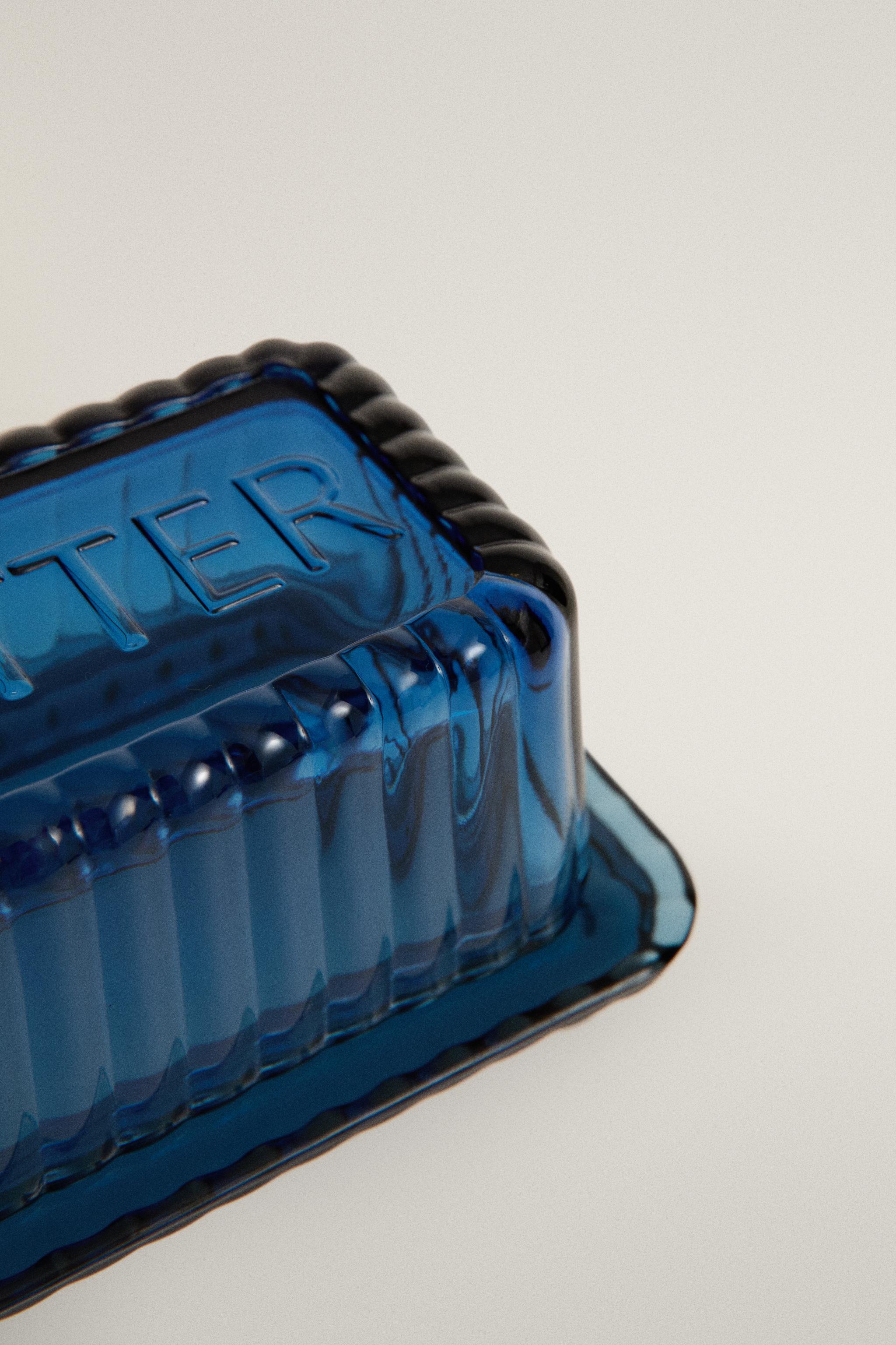 GLASS BUTTER DISH