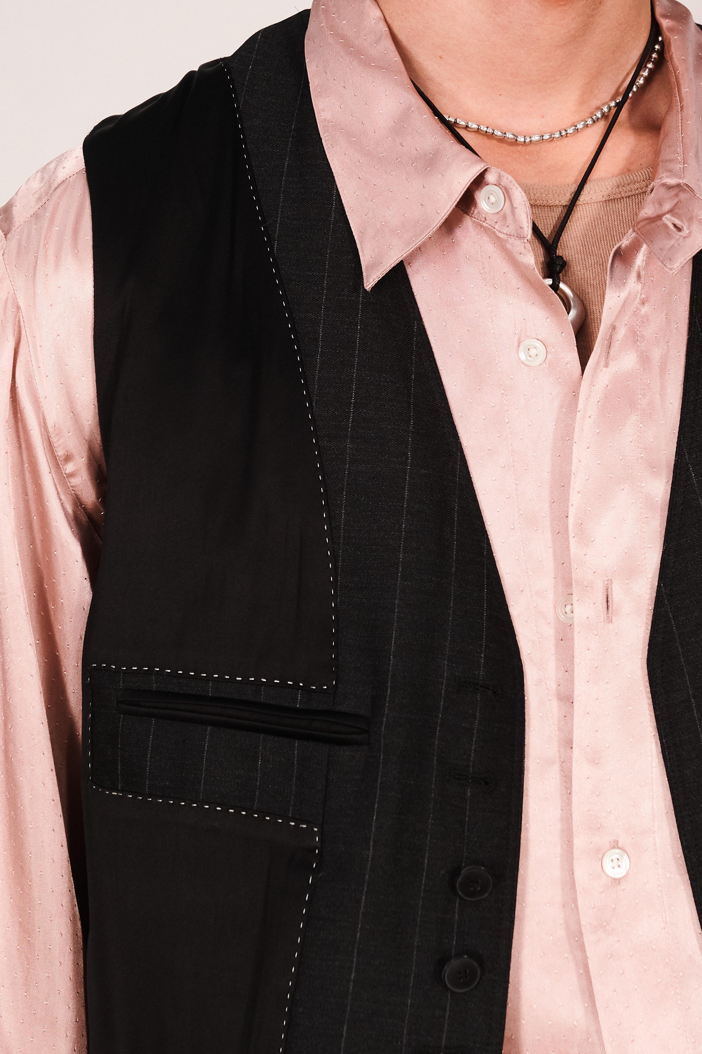REVERSIBLE PINSTRIPE VEST