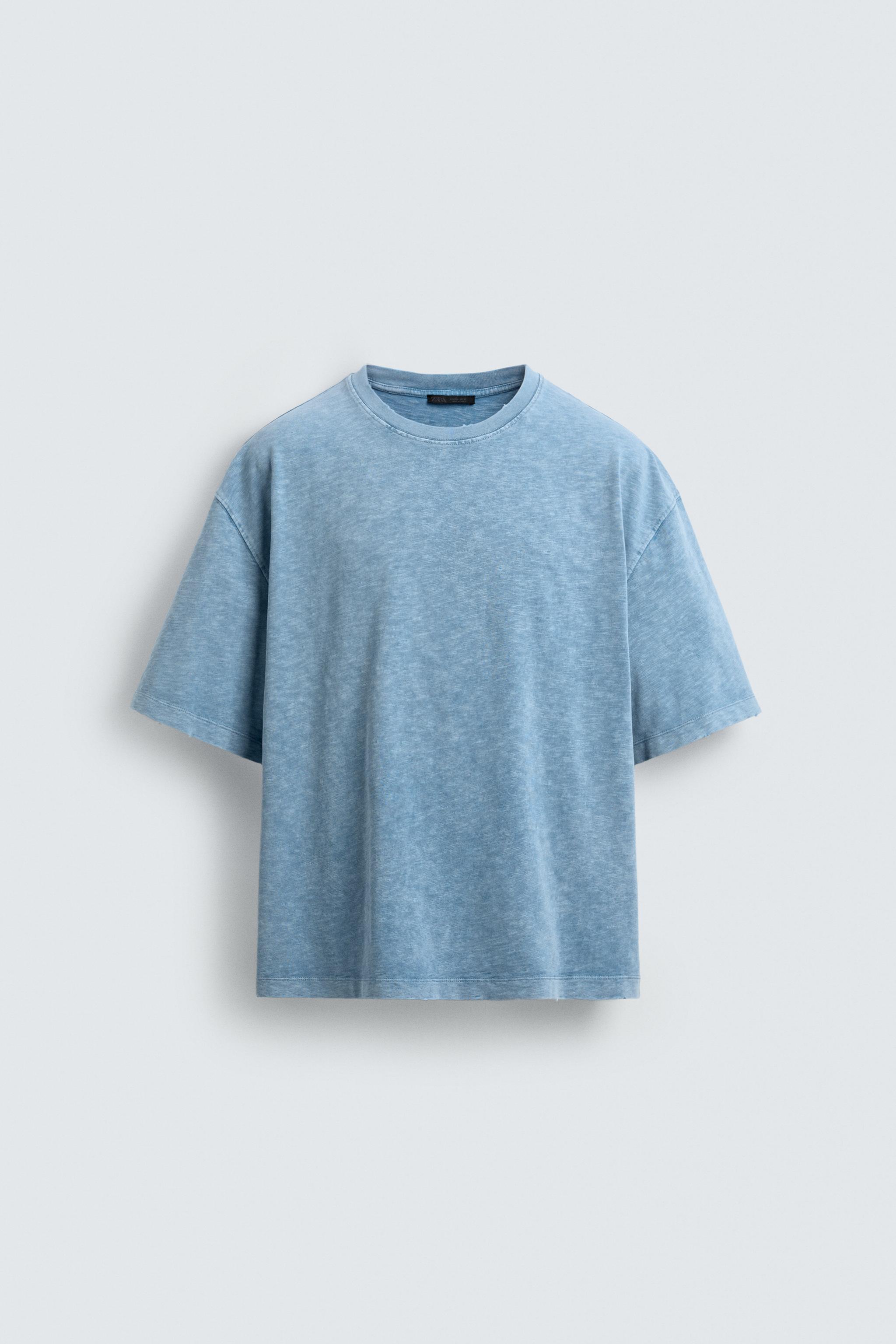 T-SHIRT RELAXED FIT FLAMÉ DÉLAVÉ