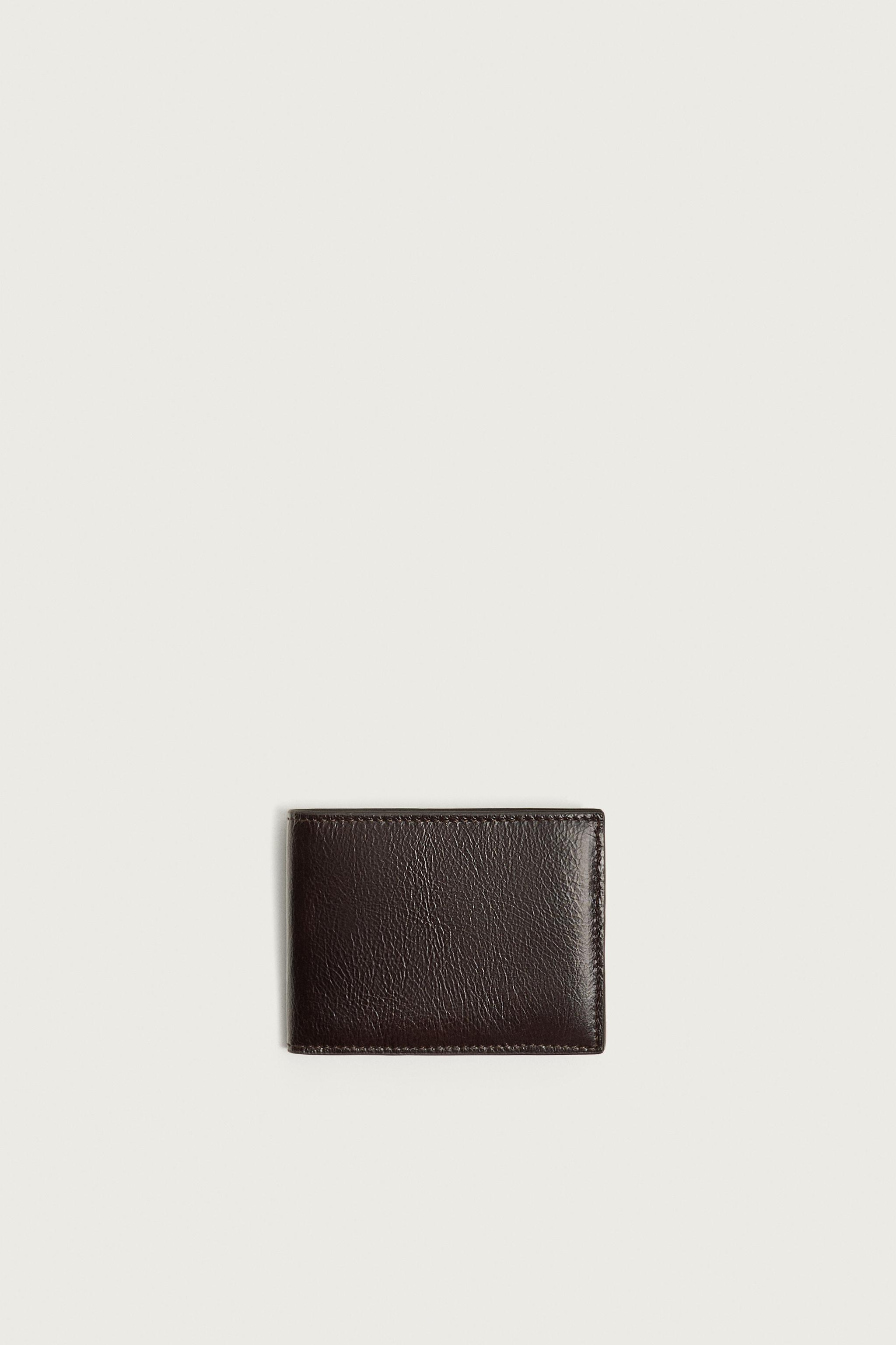 LEATHER WALLET — Brown