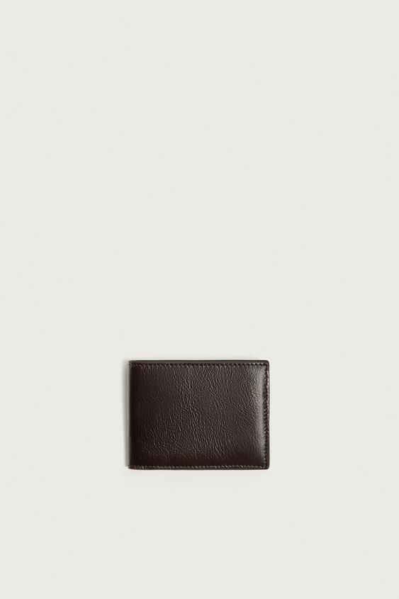 محفظة جلدية - بني الخاص بـ Zara - صورة 0