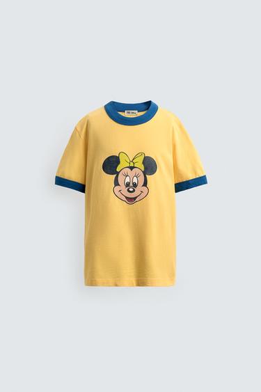 7-14 TUỔI/ ÁO PHÔNG HỌA TIẾT HARRY LAMBERT FOR ZARA X DISNEY - Màu vàng từ Zara