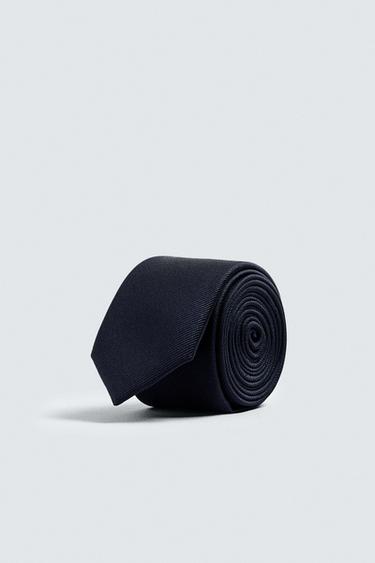 CORBATA ESTRECHA 100% SEDA - Marino de Zara