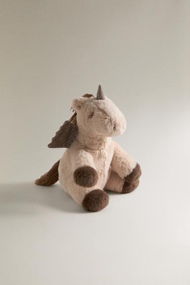 KIDS’ UNICORN SOFT TOY - Beige by Zara - Image 0