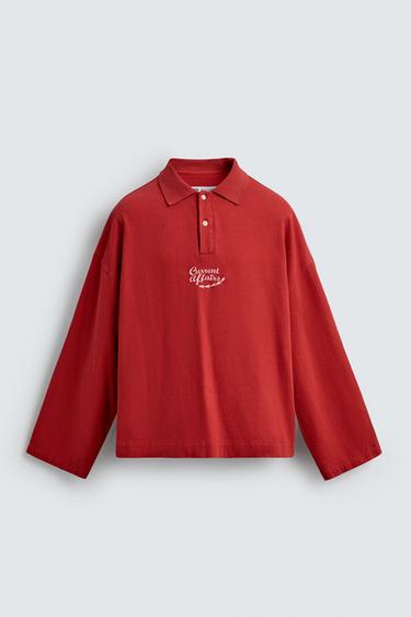 CAMISA POLO ESTAMPADA CHAVEIROS - Vermello de Zara