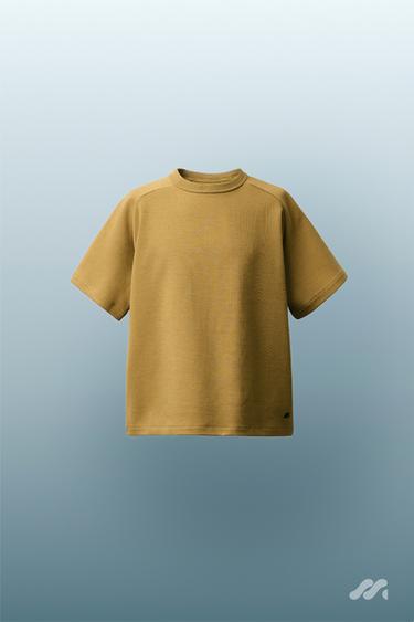CAMISETA INTERLOCK LOGO - Oliva oscuro de Zara