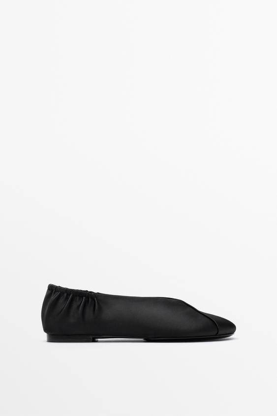 Ballerine croisée - Noir de Zara - Image 0