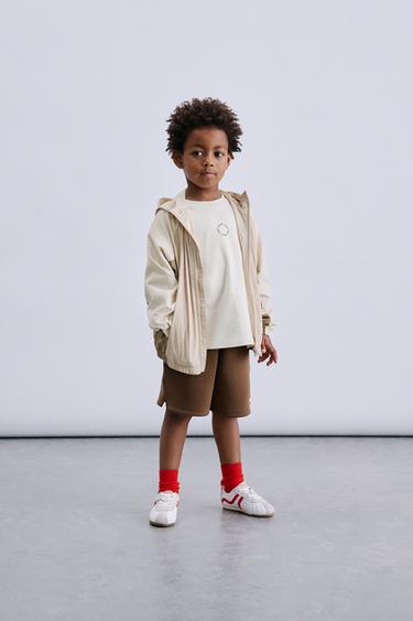 CHUBASQUERO LIGERO COLOR BLOCK WATER REPELLENT - Beige de Zara