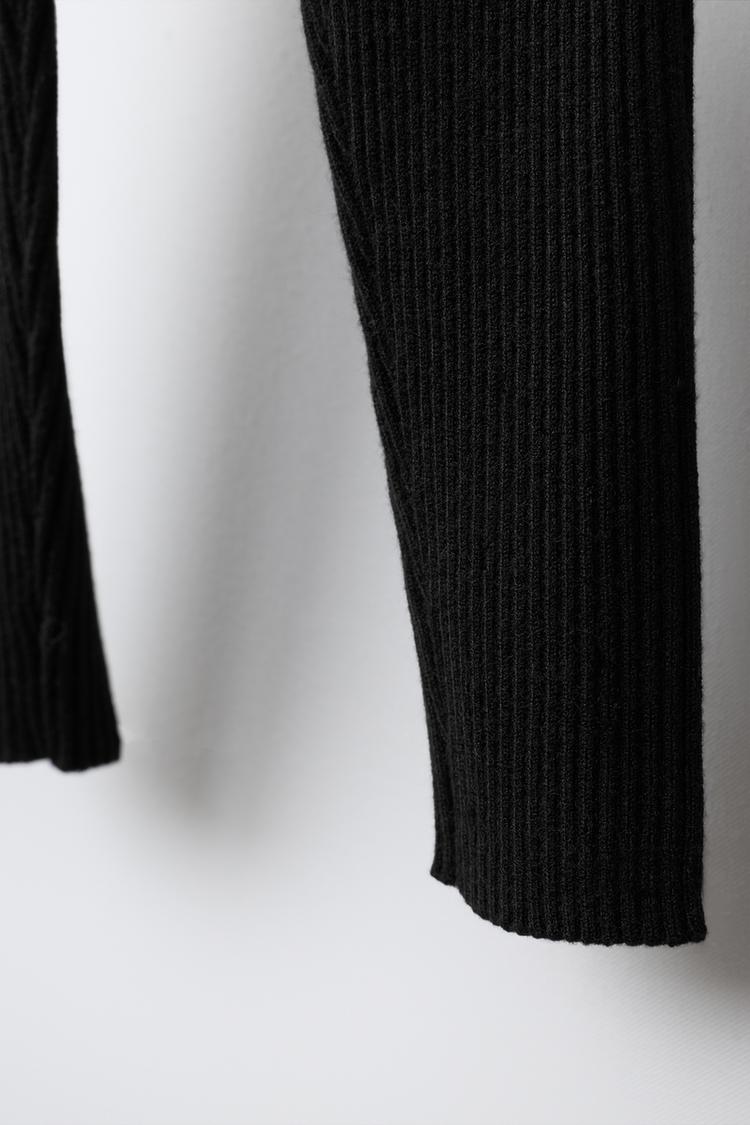 Leggings de punto acanalado 4