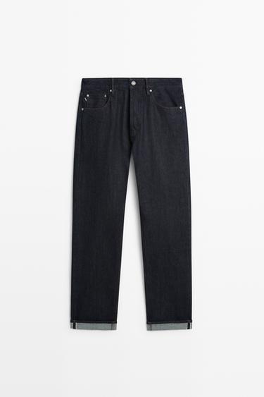 Jean selvedge fit - Bleu marine de Zara - Image 0