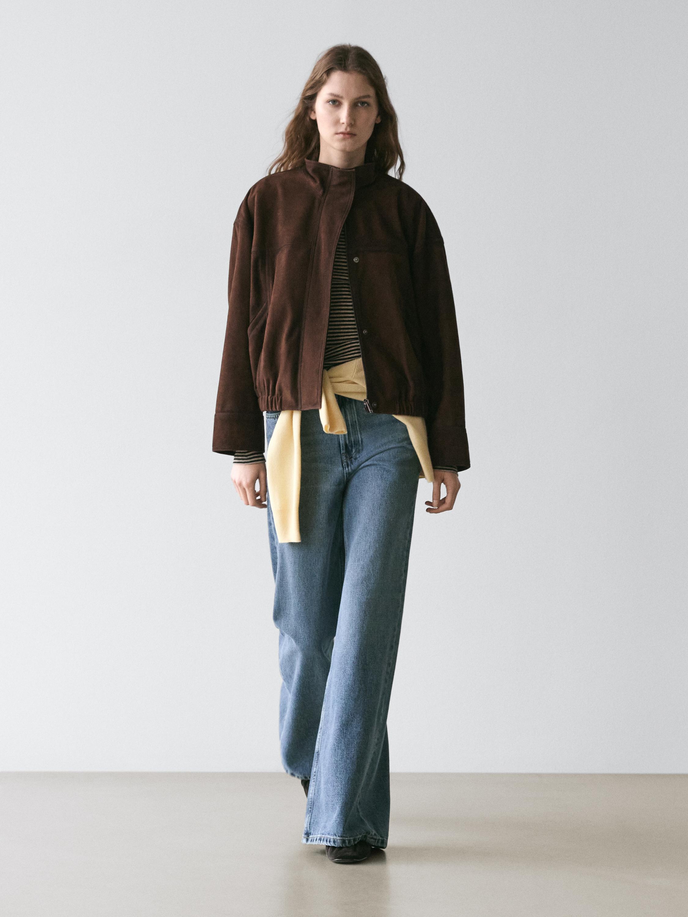 Mid-rise bell bottom jeans