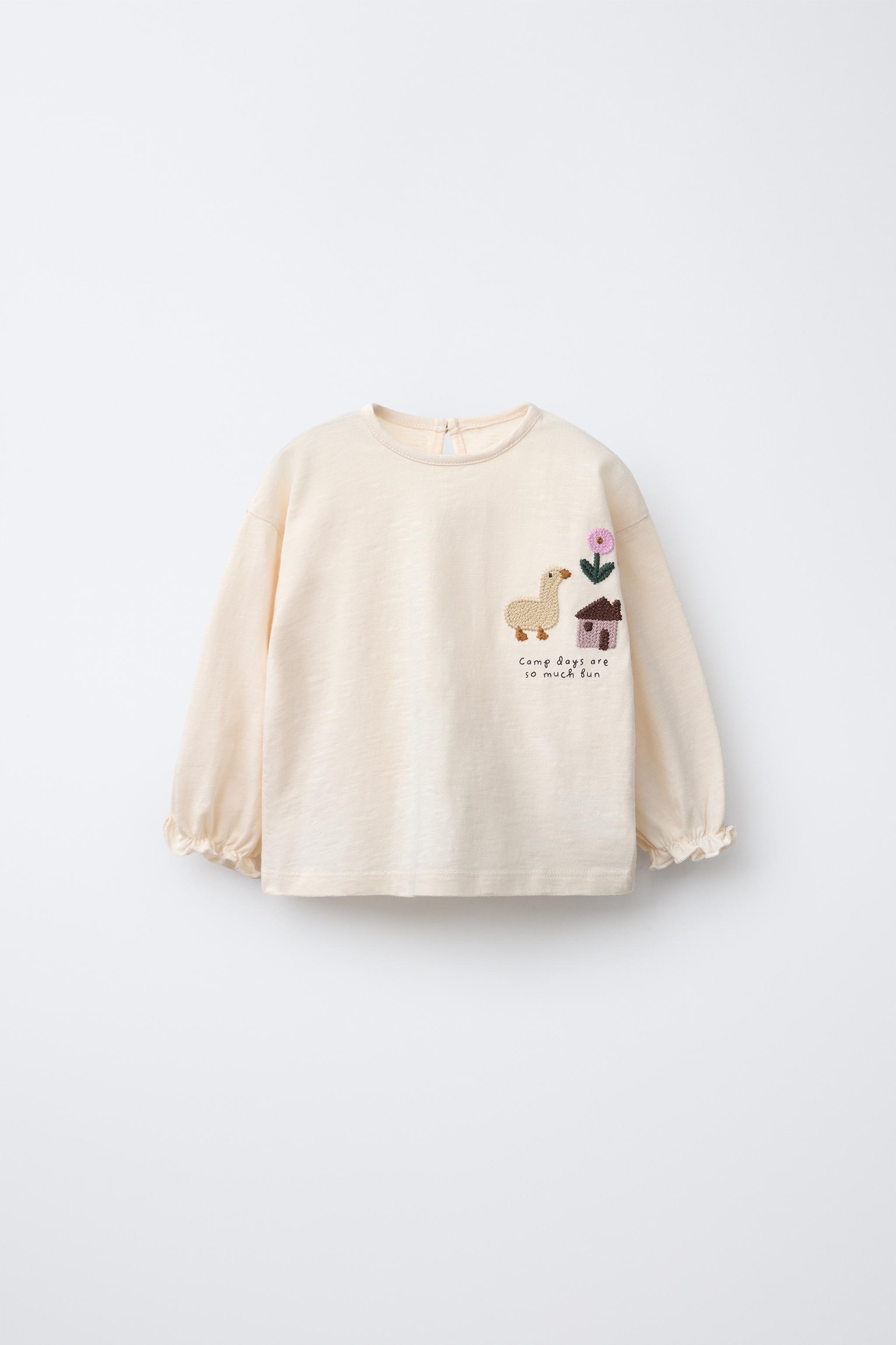 トップス T TEXT KNIT T-SHIRT - Rust | ZARA United States