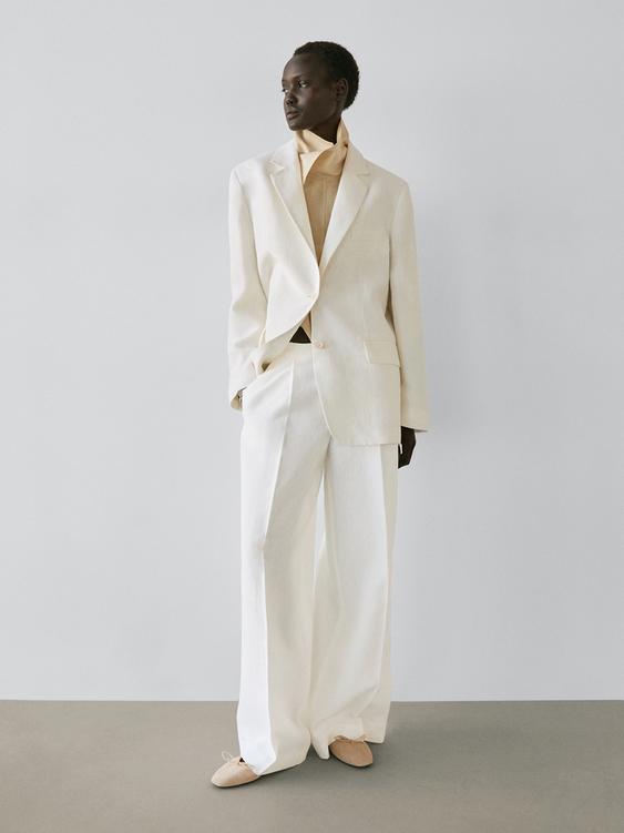Flowing linen suit trousers from Zara - $180