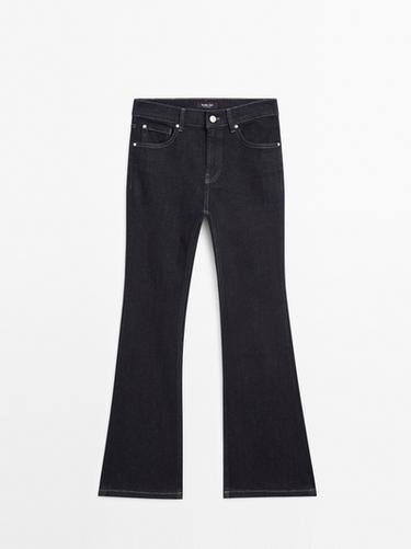 Zara High waist flare fit skinny jeans - Blue - Image 0