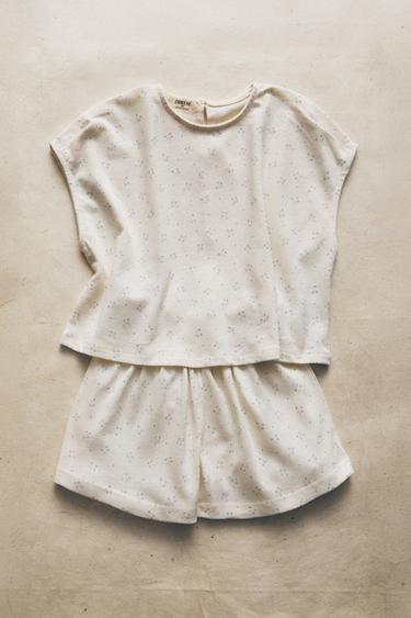 PYJAMA ENFANT FLEUR - Crème de Zara - Image 5