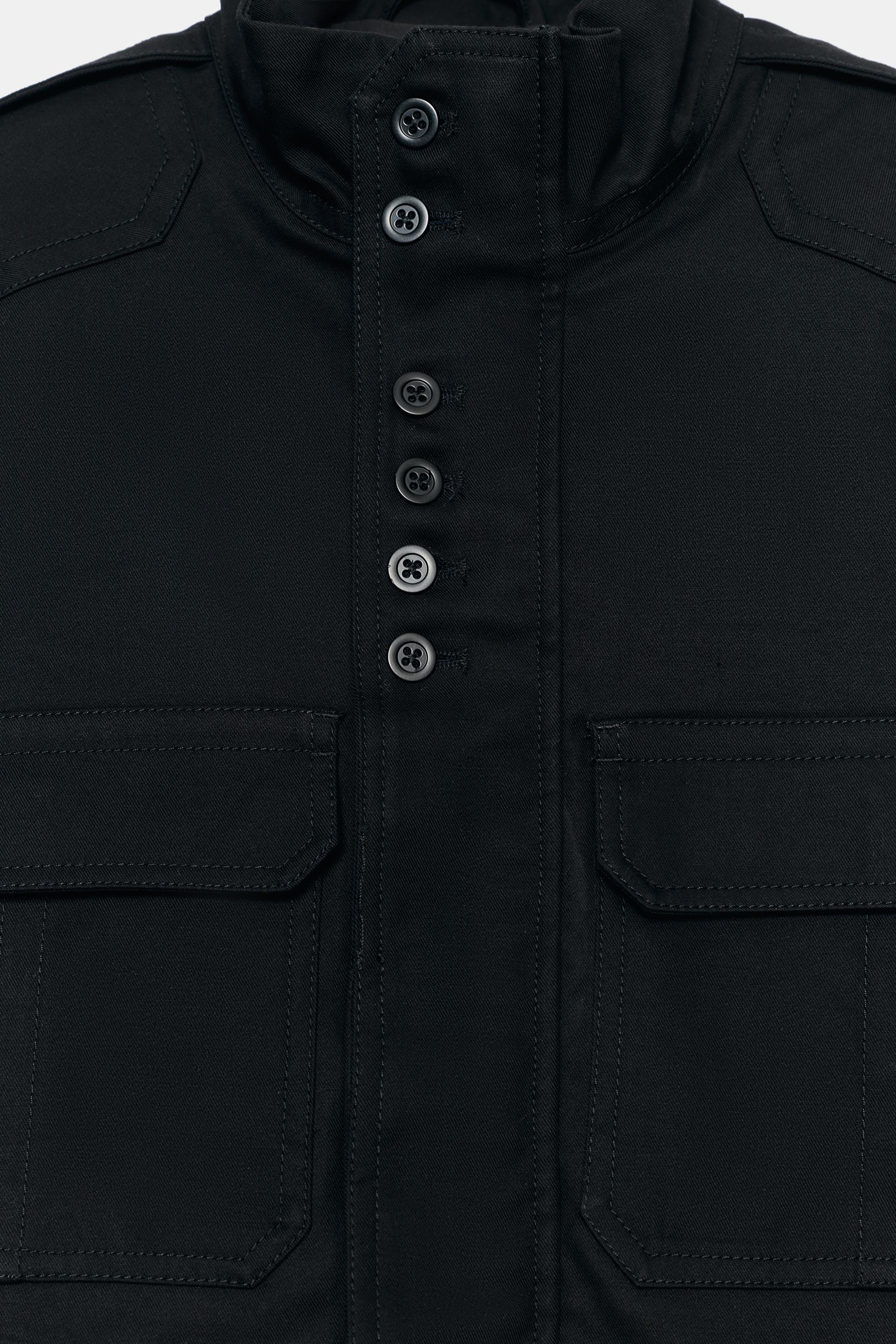 VESTE À POCHES ET PATTES 100 % COTON