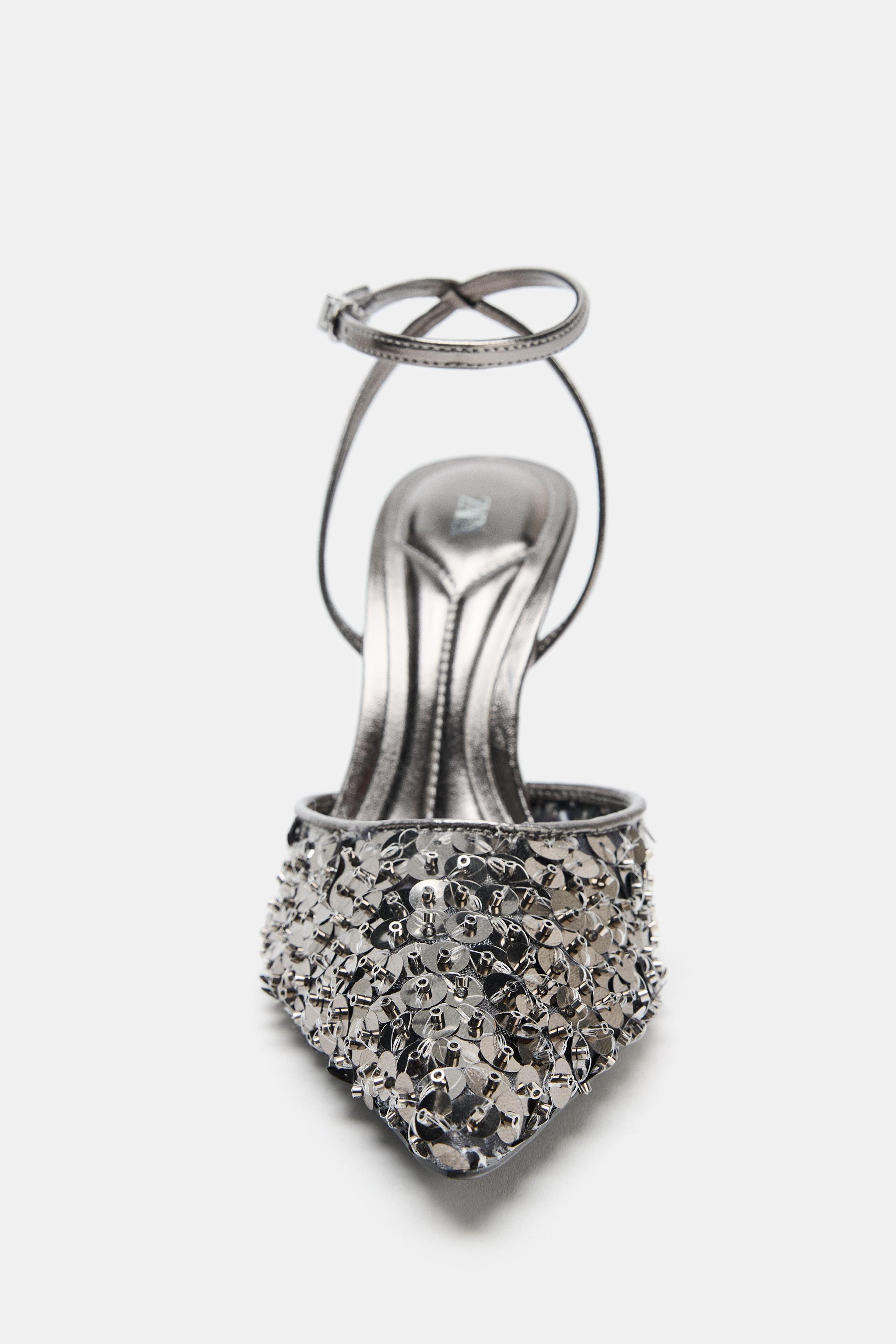 CHAUSSURES À TALONS PAILLETTES