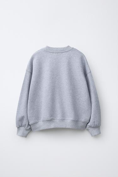 SWEAT IMPRIMÉ TEAM SIX SEVEN - Gris chiné de Zara - Image 1