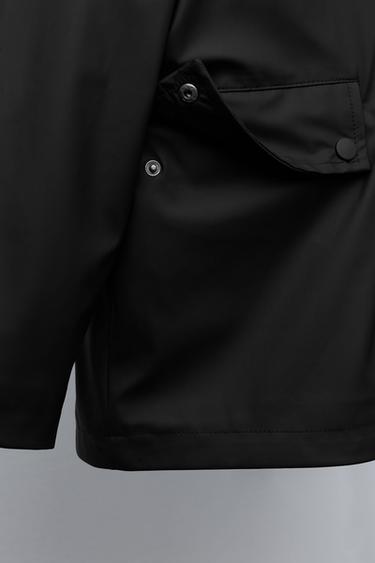 WATER-REPELLENT COATED PARKA - Black by Zara - Image 6