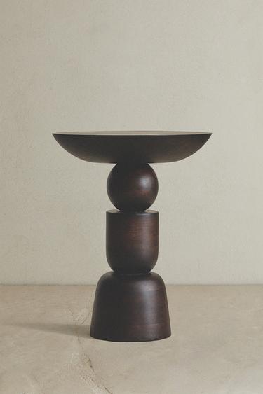 MESA AUXILIAR MADERA - Negro de Zara