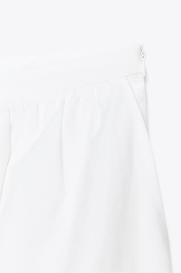 ZW COLLECTION EMBROIDERED MIDI SKIRT - White by Zara - Image 6
