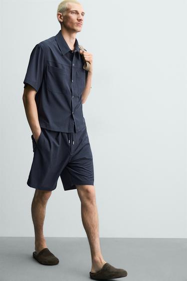 SHORT TECHNIQUE RELAXED FIT - Bleu de Zara - Image 5