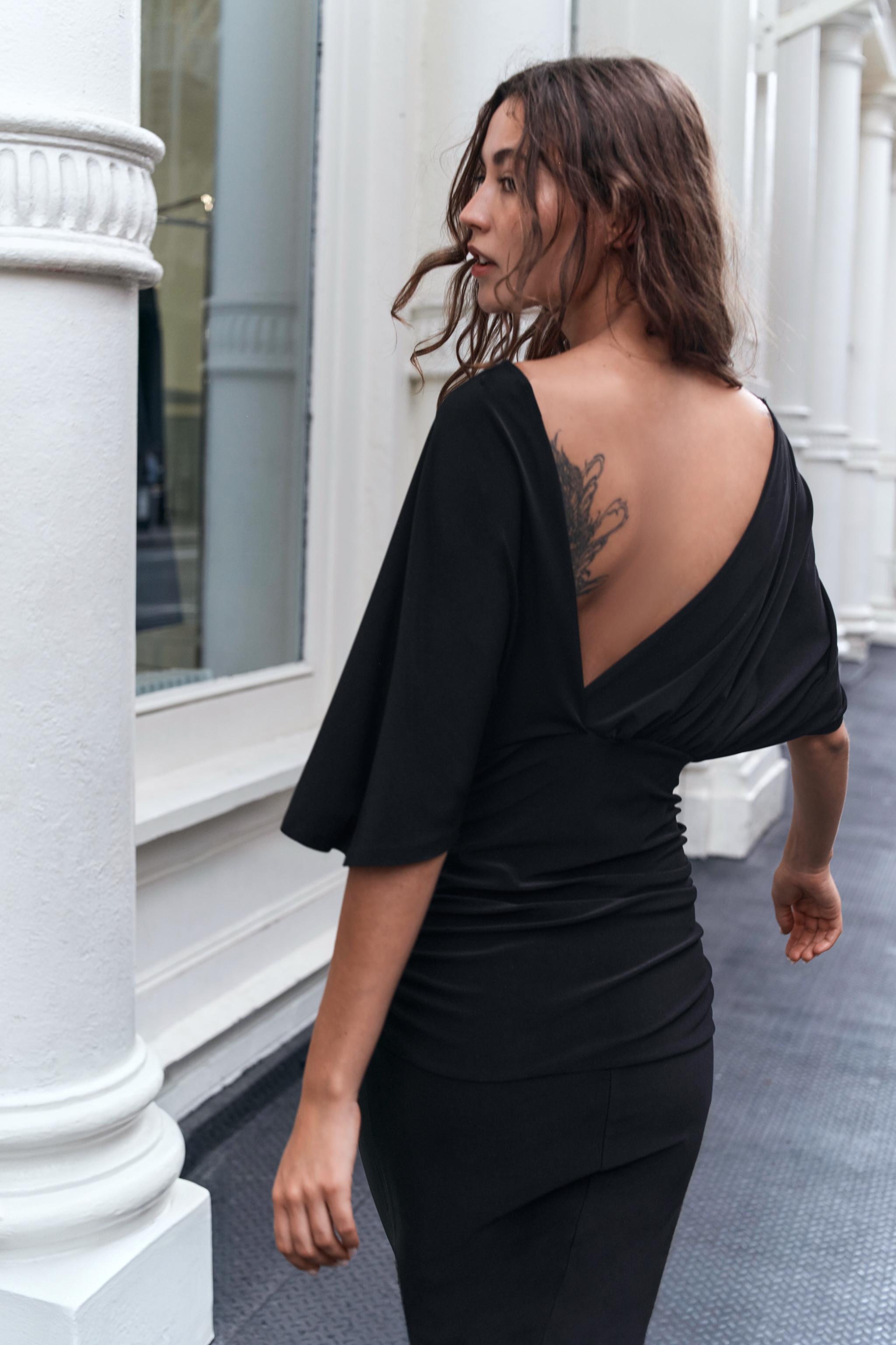 TRIM LONG DRESS